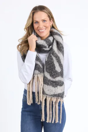Elm Zuri Scarf Zebra Print