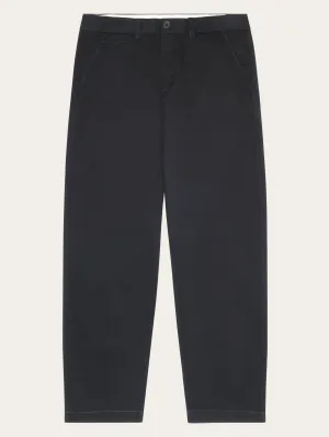 FLINT Organic Cotton Twill Chino GOTS/Vegan - Black Jet Knowledge Cotton