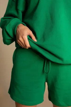 Frankie 100% Organic Cotton Sweatshorts - GREEN Frankie