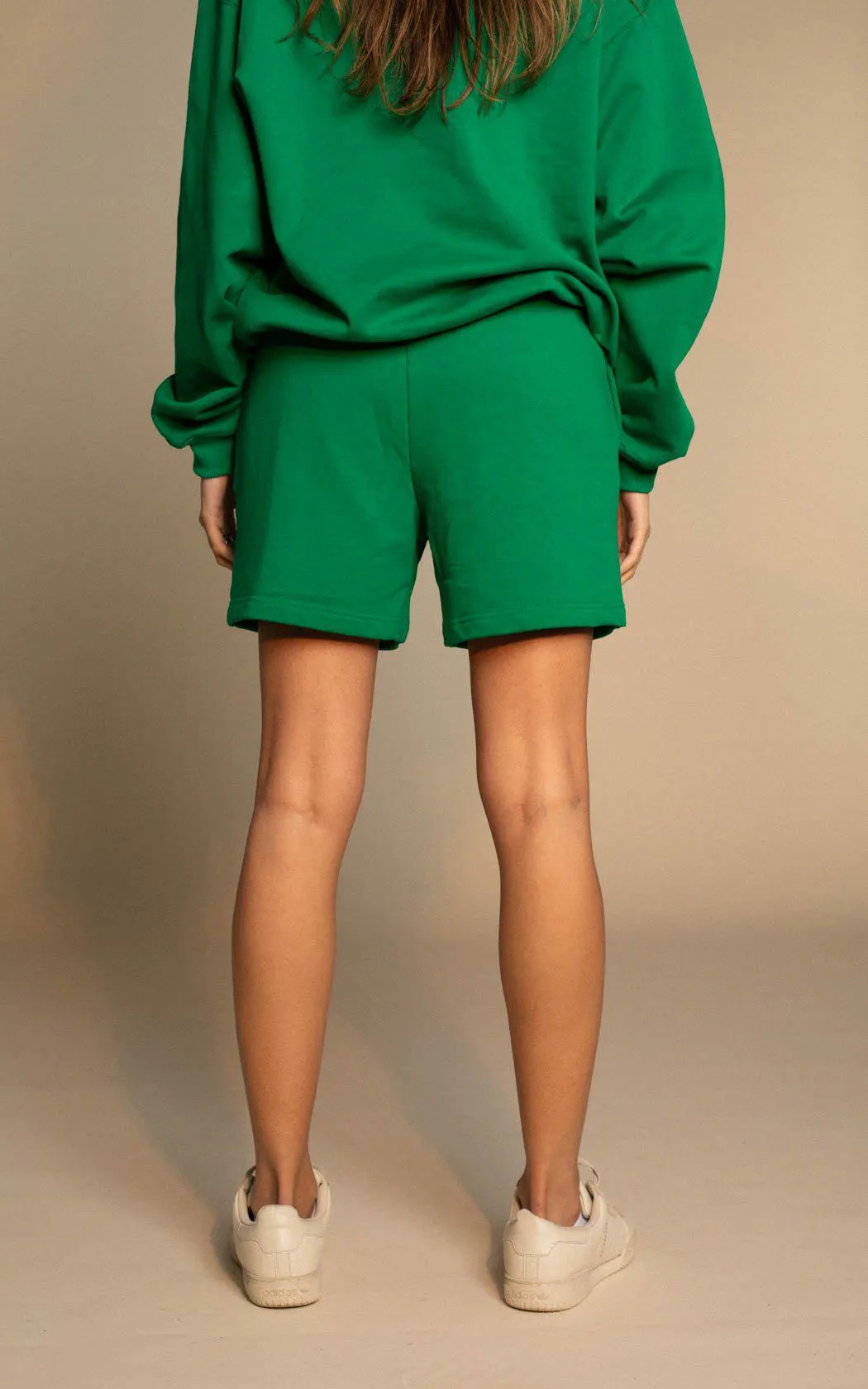 Frankie 100% Organic Cotton Sweatshorts - GREEN Frankie