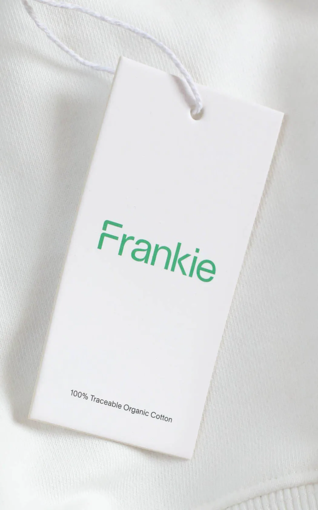 Frankie 100% Organic Cotton Sweatshorts - WHITE Frankie