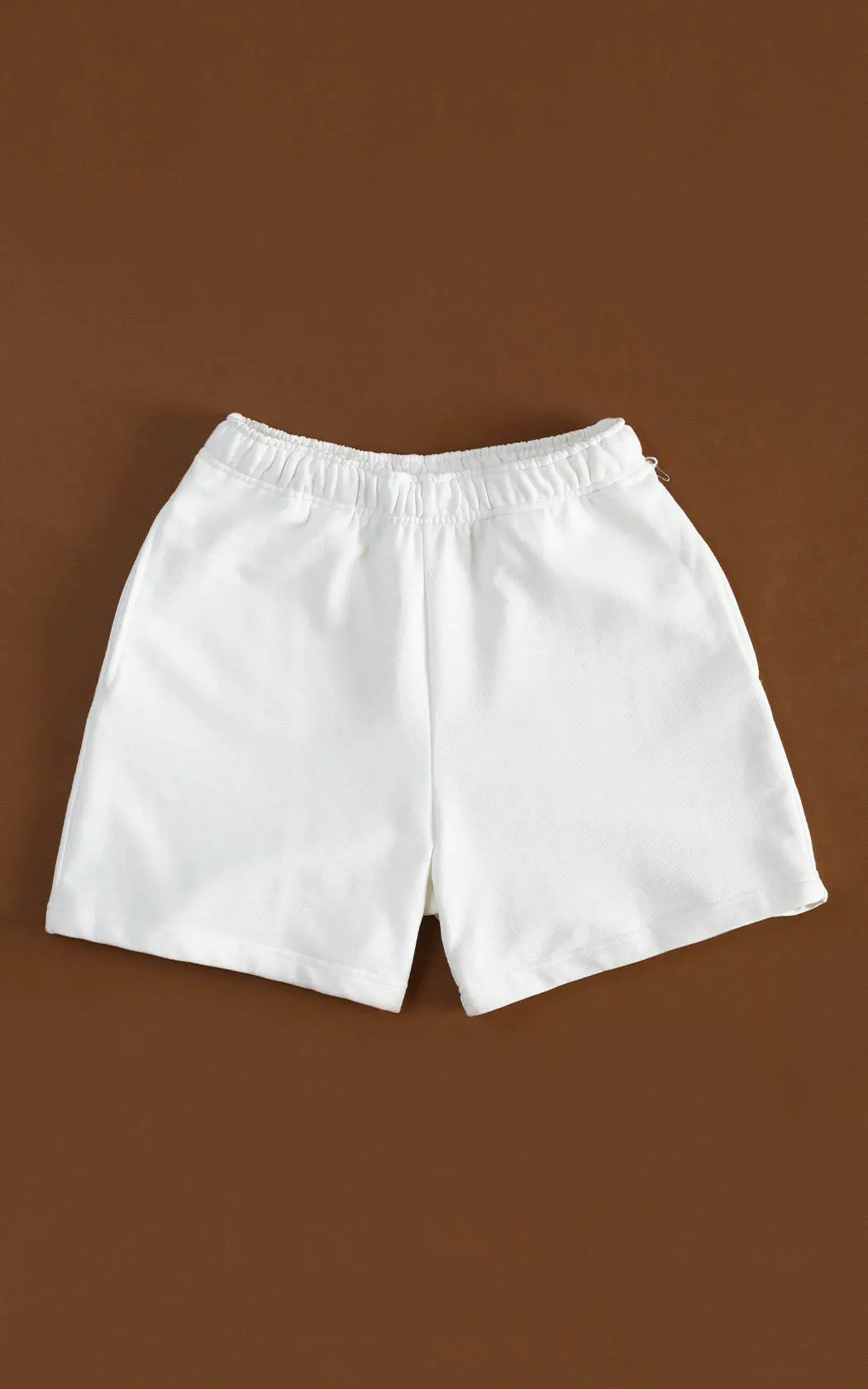 Frankie 100% Organic Cotton Sweatshorts - WHITE Frankie
