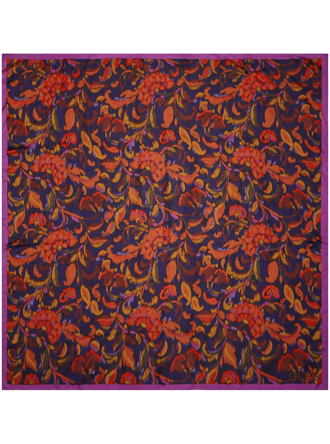 Fuchsia Floral Kefiah Scarf Guess