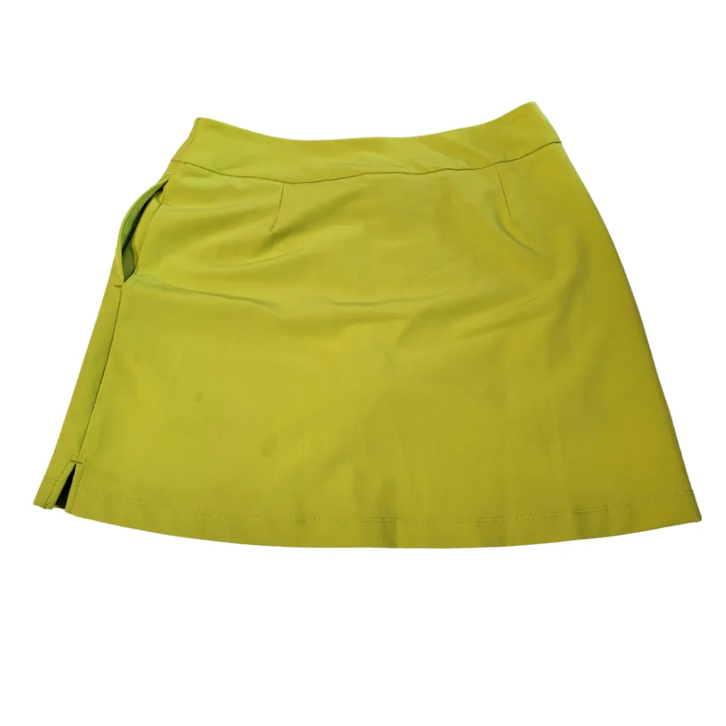 Greg Norman Women's Chartreuse Golf Skort Size S