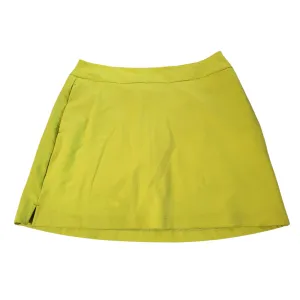 Greg Norman Women's Chartreuse Golf Skort Size S