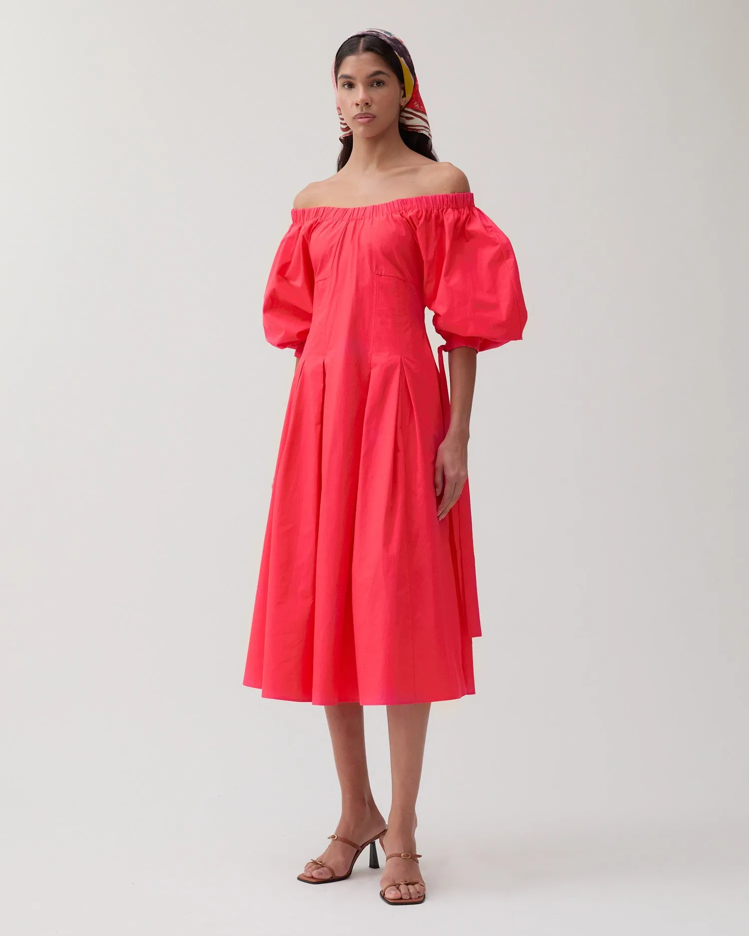 Greta Dress Organic Cotton Red