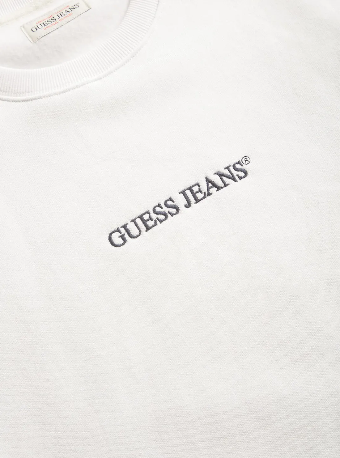 Guess Jeans White Logo Jumper Guess