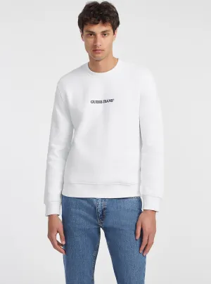 Guess Jeans White Logo Jumper Guess