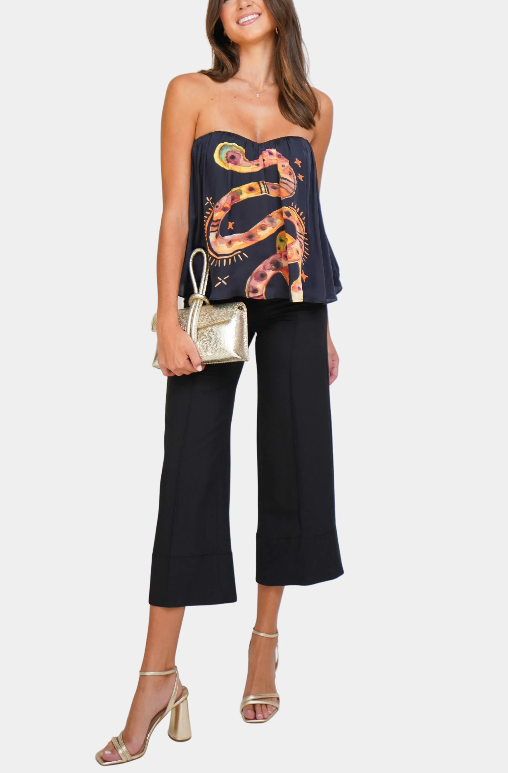 Hemline Exclusive Charmer Scarf Top