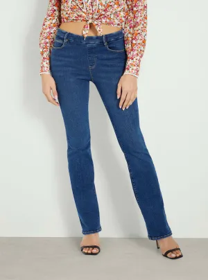 High-Rise Sexy Boot Denim Jeans in Dark Wash Guess