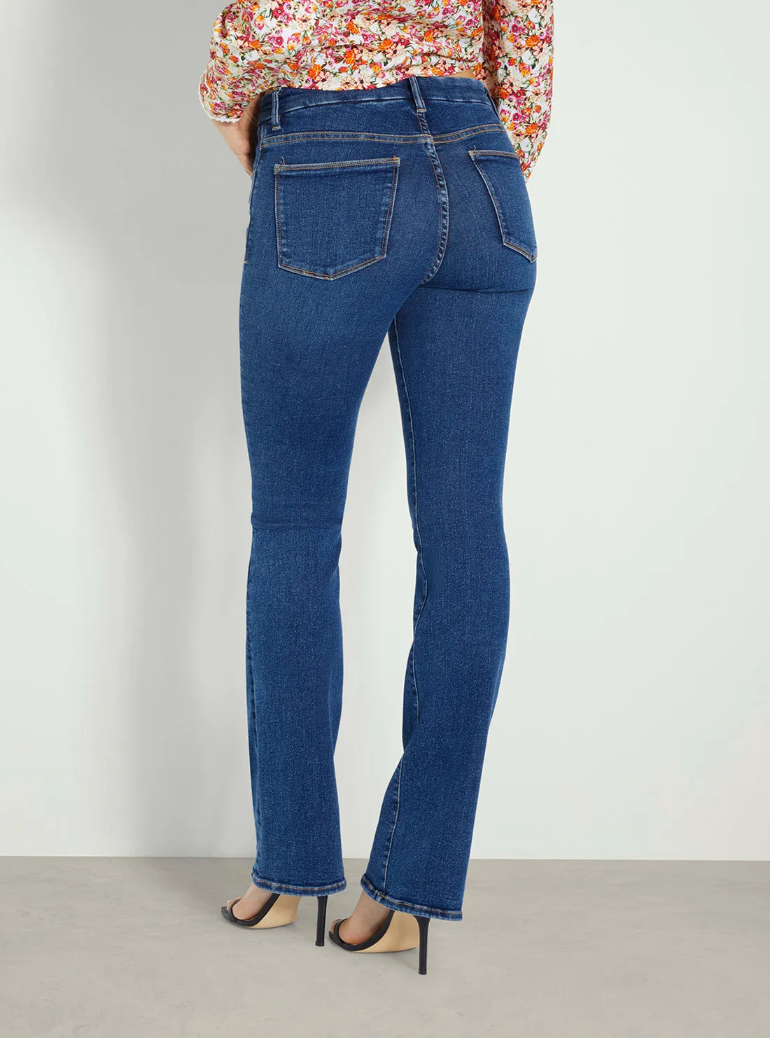 High-Rise Sexy Boot Denim Jeans in Dark Wash Guess