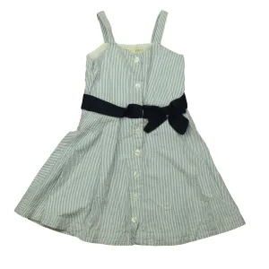 Hope & Henry Girls Blue | White Dress