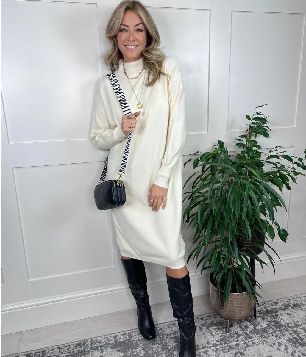 Ivory Knitted Dress