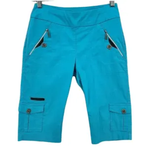 Jamie Sadock Bright Blue Long Cargo Shorts Size 14 MSP$ 110