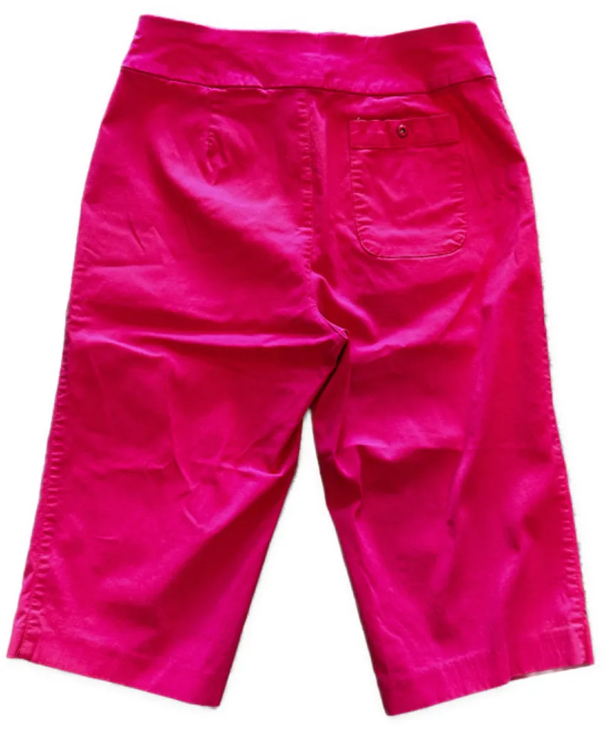 Jamie Sadock Women's Hot Pink Stretch Golf Capris Size 8
