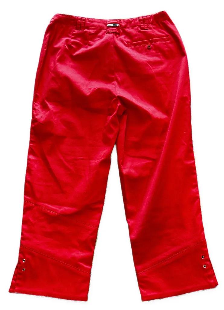Jamie Sadock Women's Mid-Rise Straight Leg Deep Coral Golf Capris Size 4