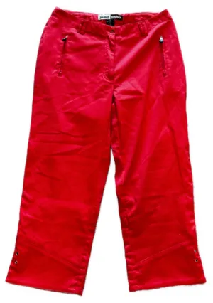 Jamie Sadock Women's Mid-Rise Straight Leg Deep Coral Golf Capris Size 4