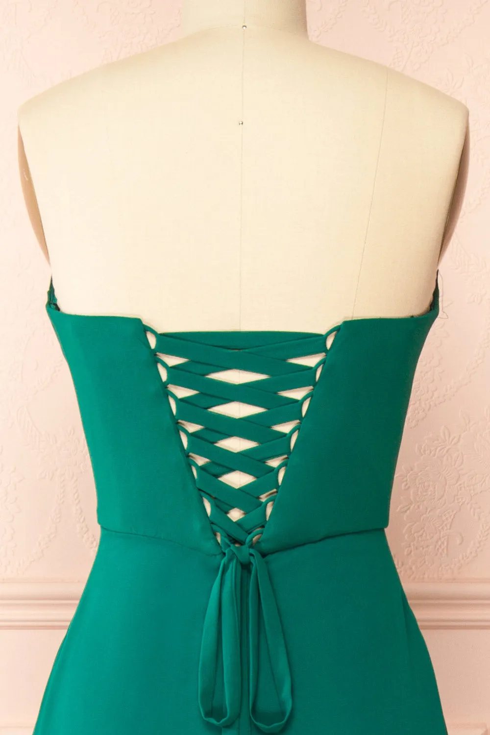 Janie Green | Chiffon Maxi Dress w/ Neck Scarf