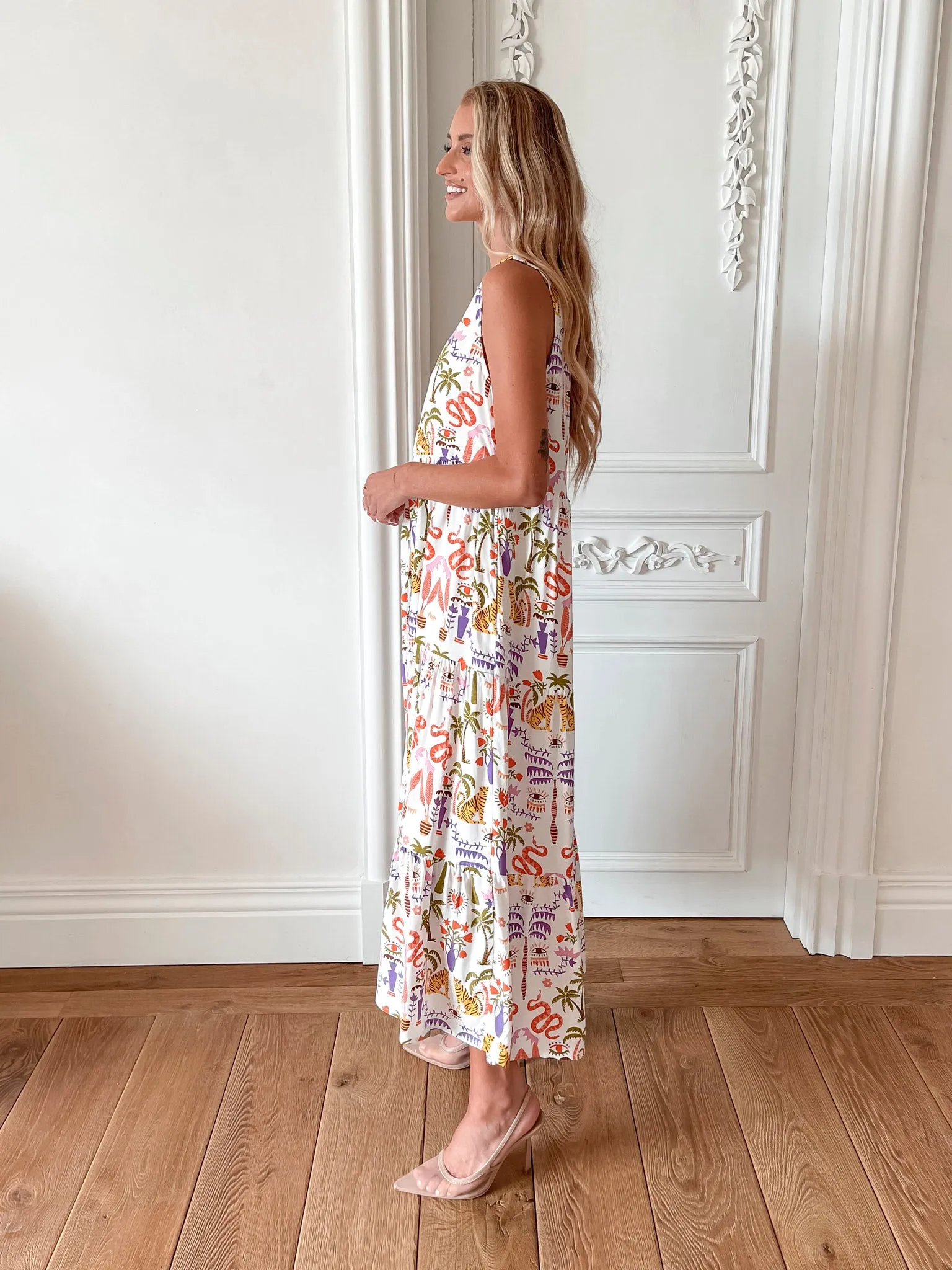 Jarah Dress - White Print