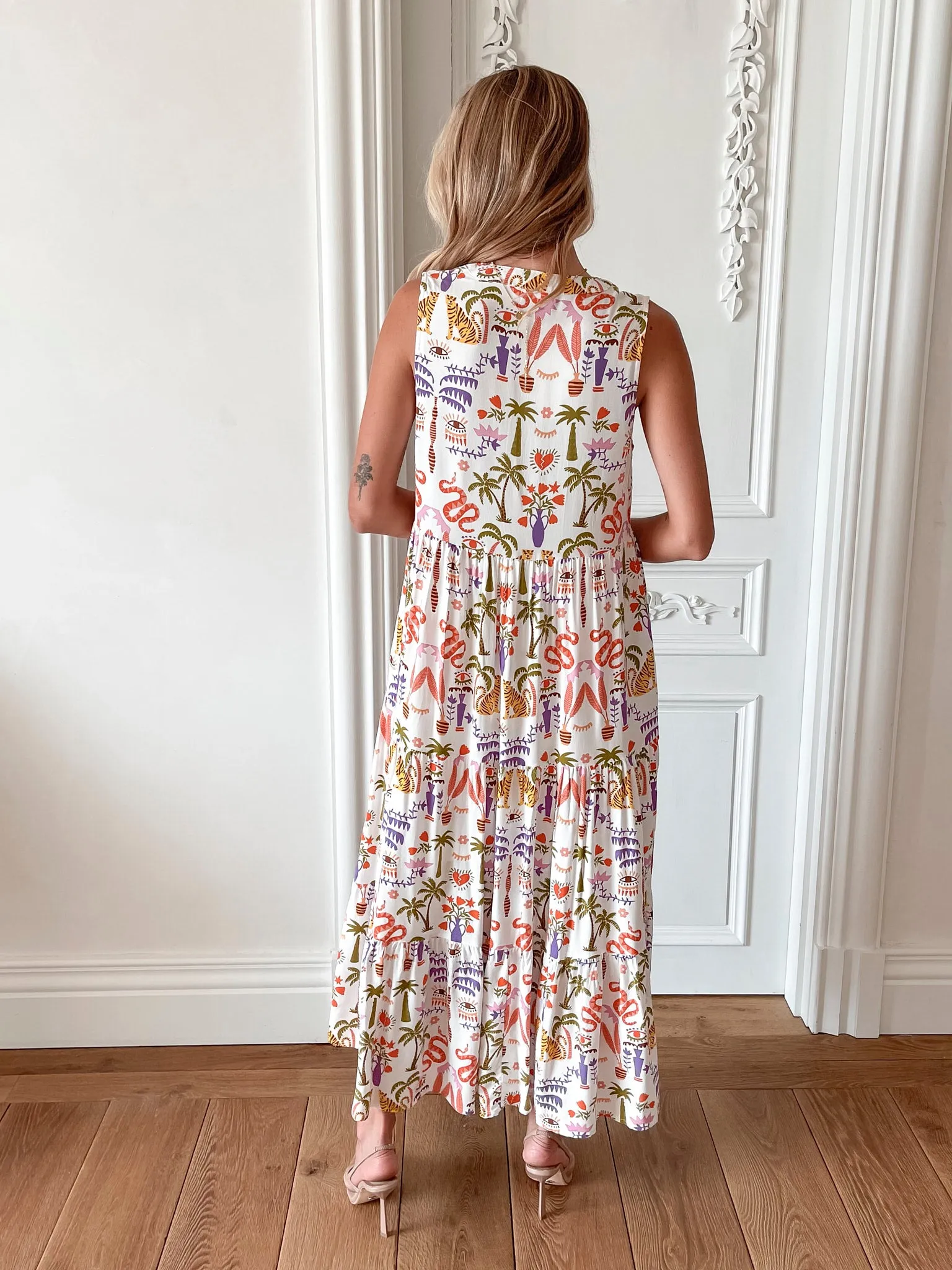 Jarah Dress - White Print