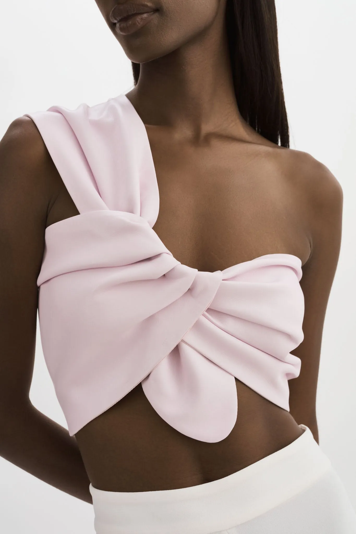 JOLIE | Faux Leather One Shoulder Top