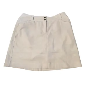 Kate Lord Solid White Women's Golf Skort Size 4