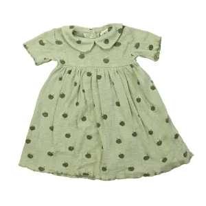 Kate Quinn Organics Girls Green | Apples Dress