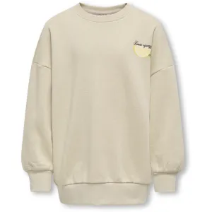kids ONLY Feather Gray Easy Phoebe Life Printed Crew Sweatshirt
