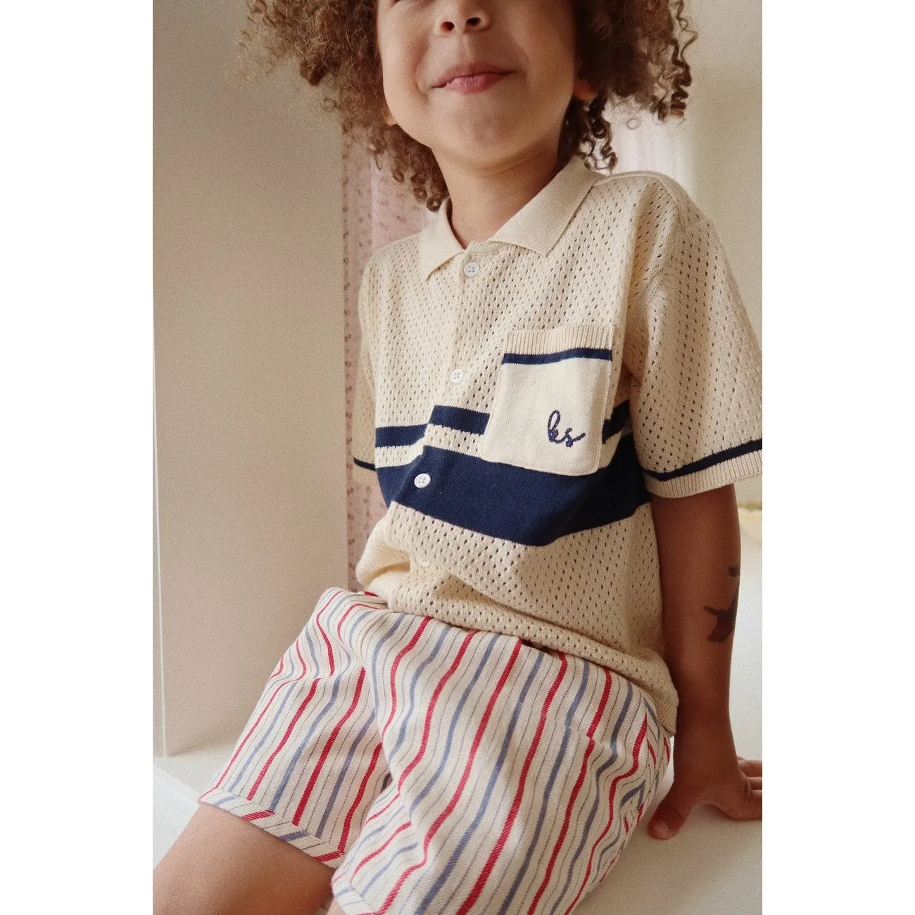 Konges Sljd Antique Stripe Marlon Shorts