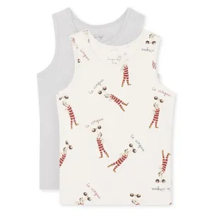 Konges Sløjd Basic Tanktop 2-pack Strong Man/ Harbor Mist