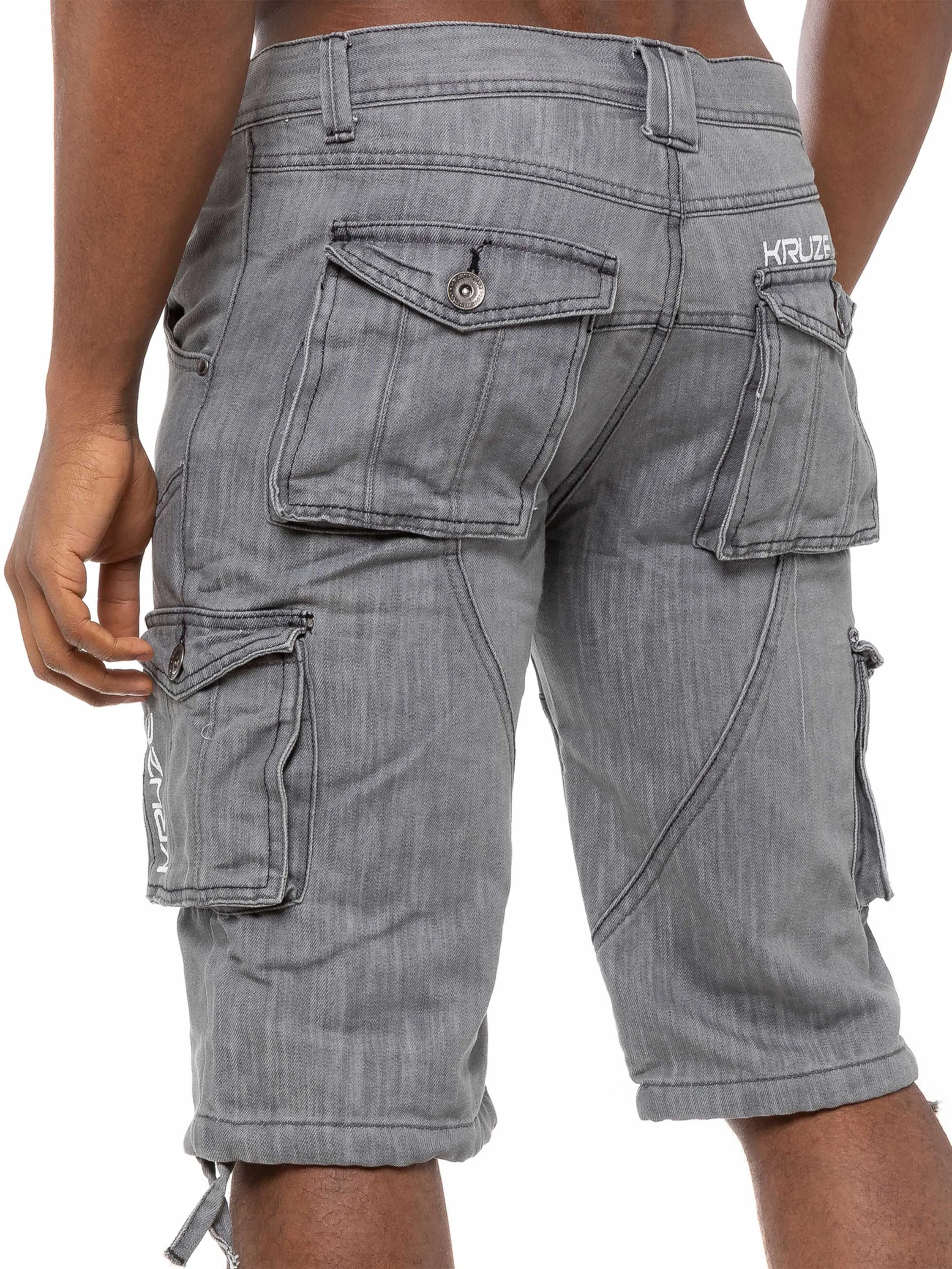 Kruze | Mens Cargo Denim Shorts