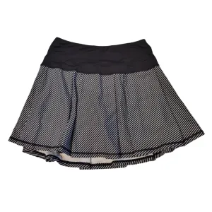 Kyodan Black & White Striped Pleated Active Skort Size S