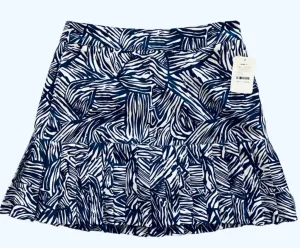 Lady Hagen Blue Zebra Print Pleated Skort Size 2 MSP$55