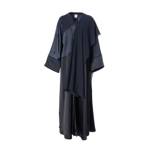 Lamar Women's Black & Grey Abaya
