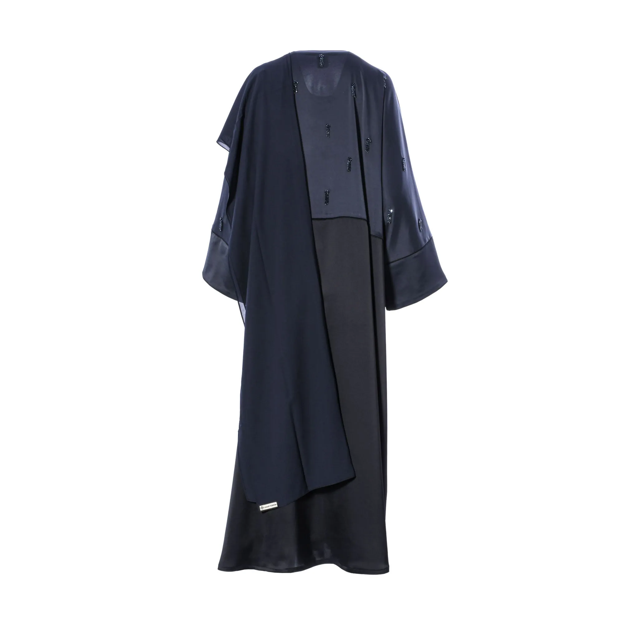 Lamar Women's Black & Grey Abaya