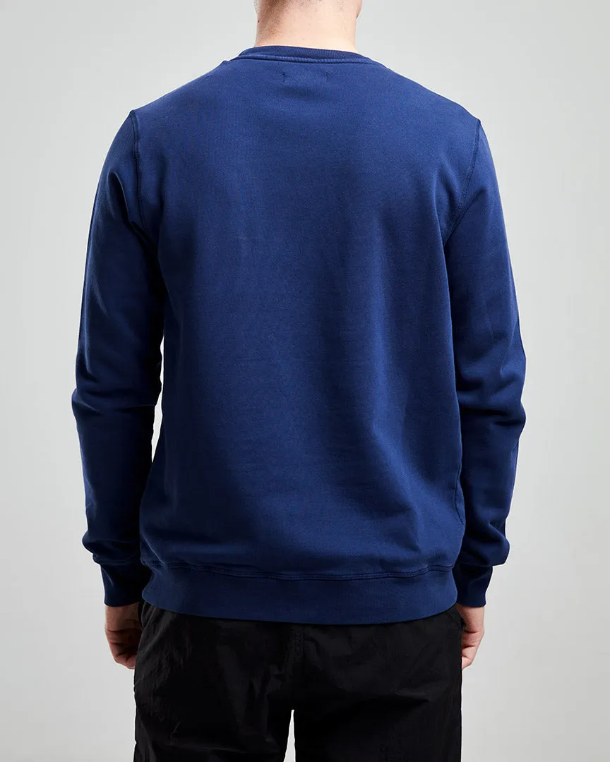 Left Hand Crew Sweatshirt Navy