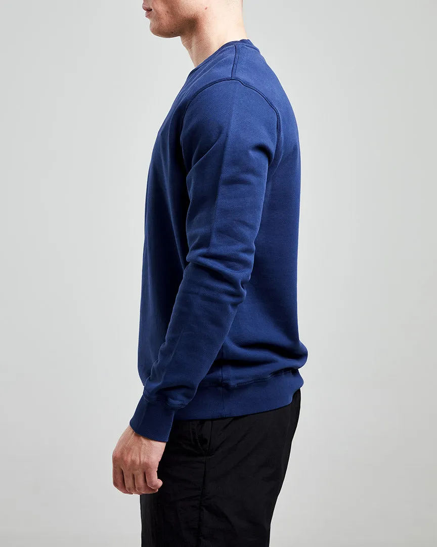 Left Hand Crew Sweatshirt Navy