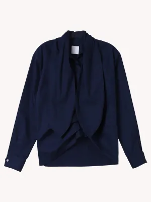 LONG SLEEVE BLOUSE WITH TIE NECK