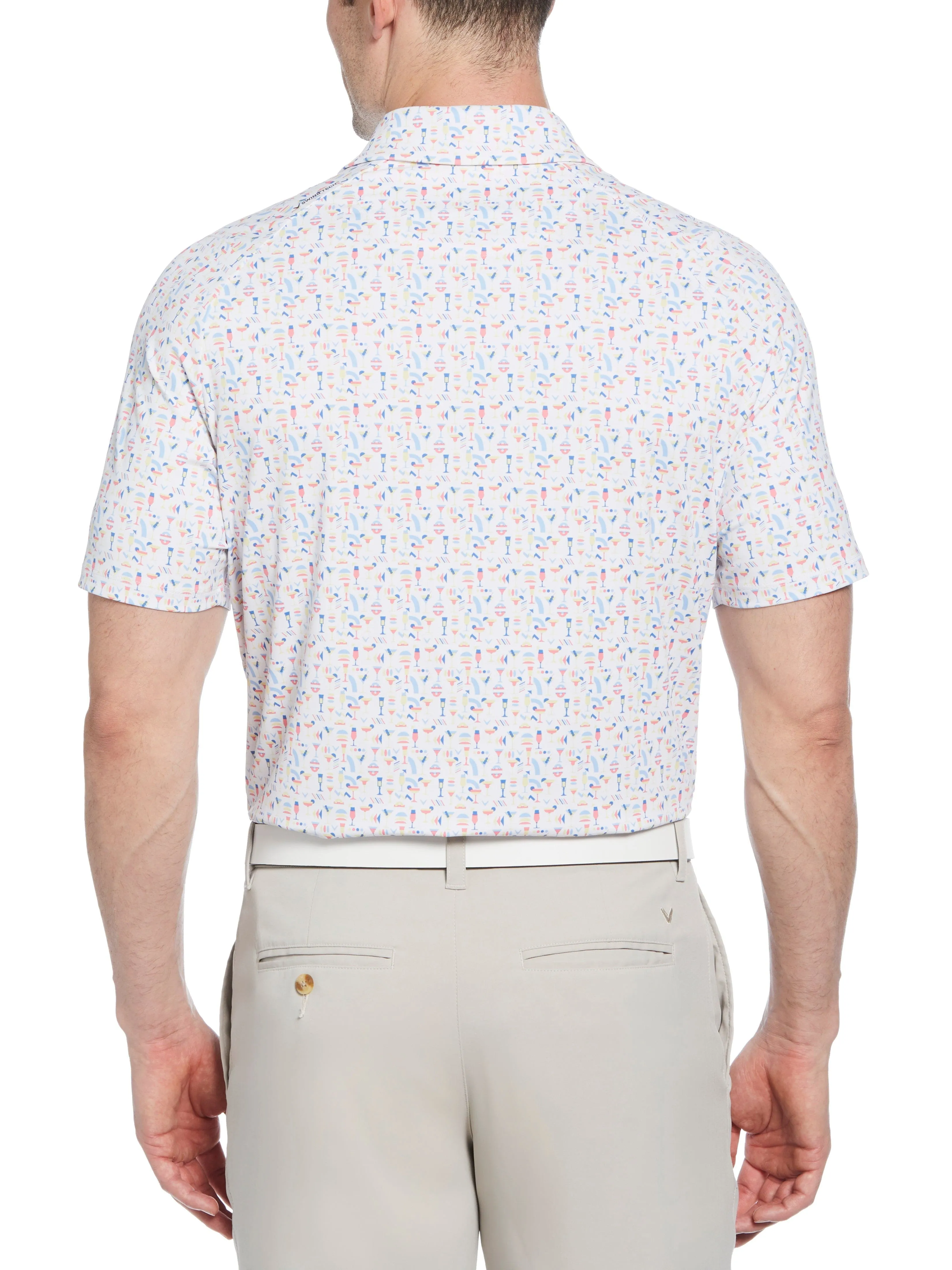 Mens Cocktail Print Polo Callaway Apparel