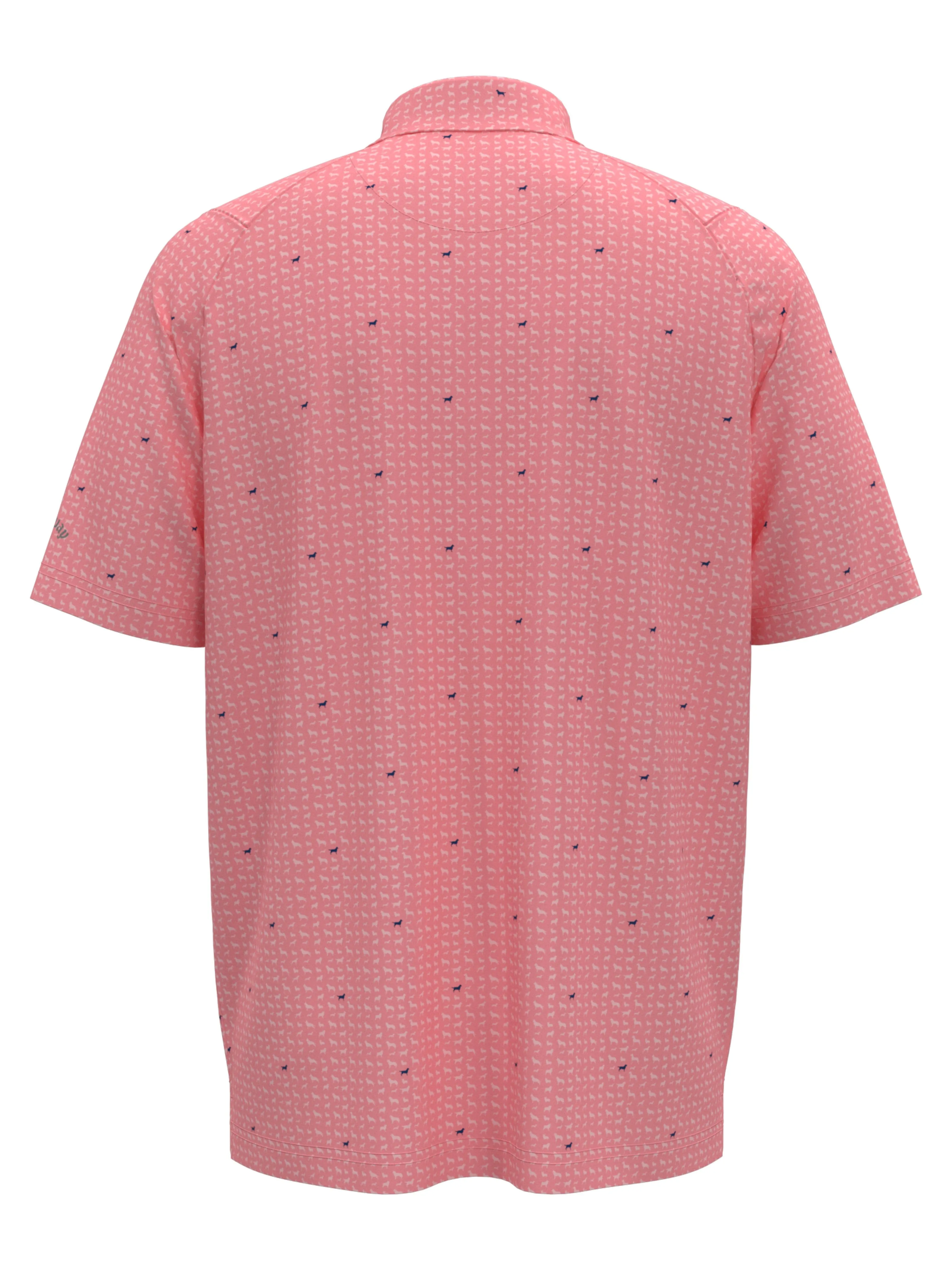 Mens Doggy Print Polo Callaway Apparel