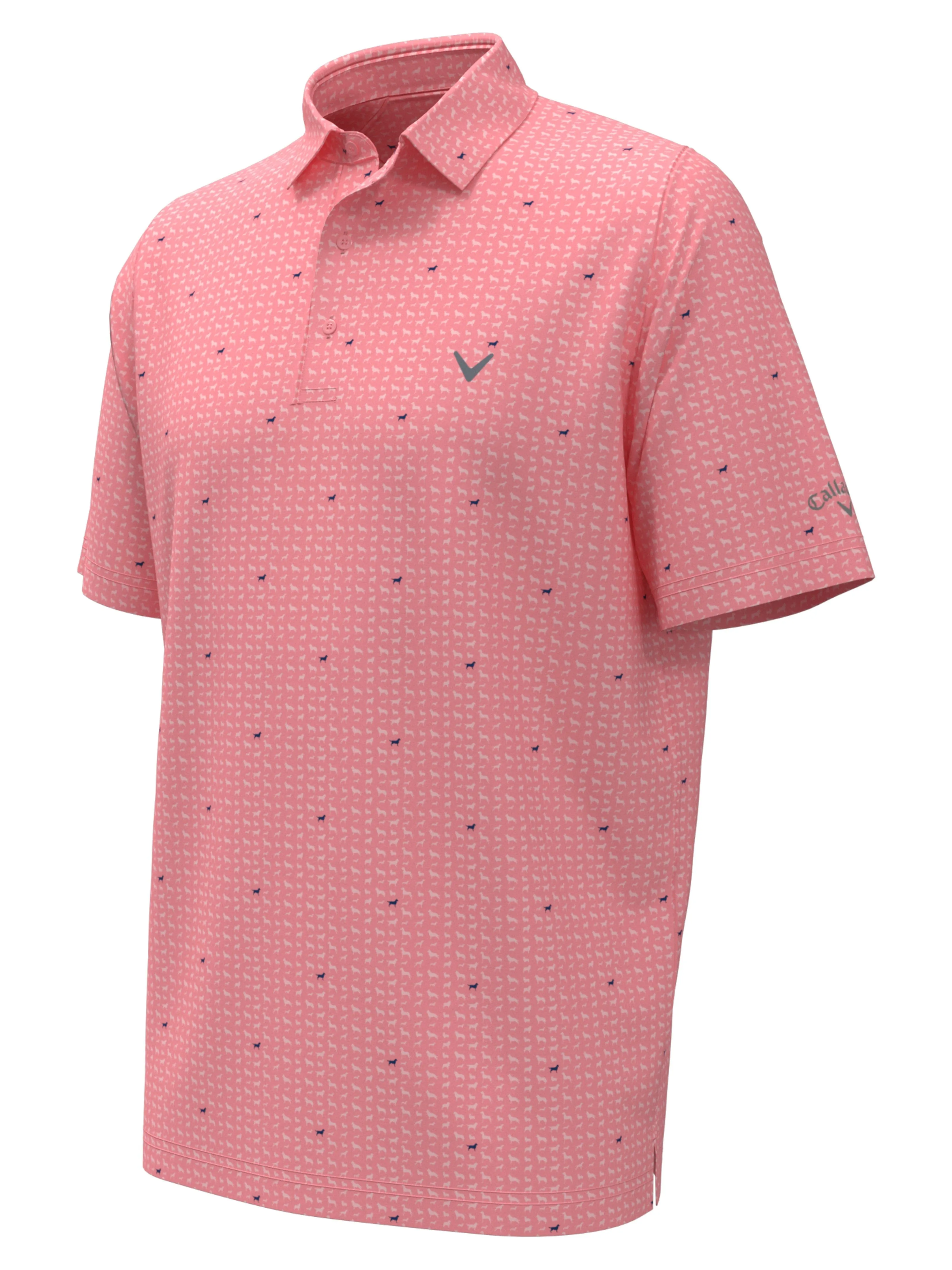 Mens Doggy Print Polo Callaway Apparel