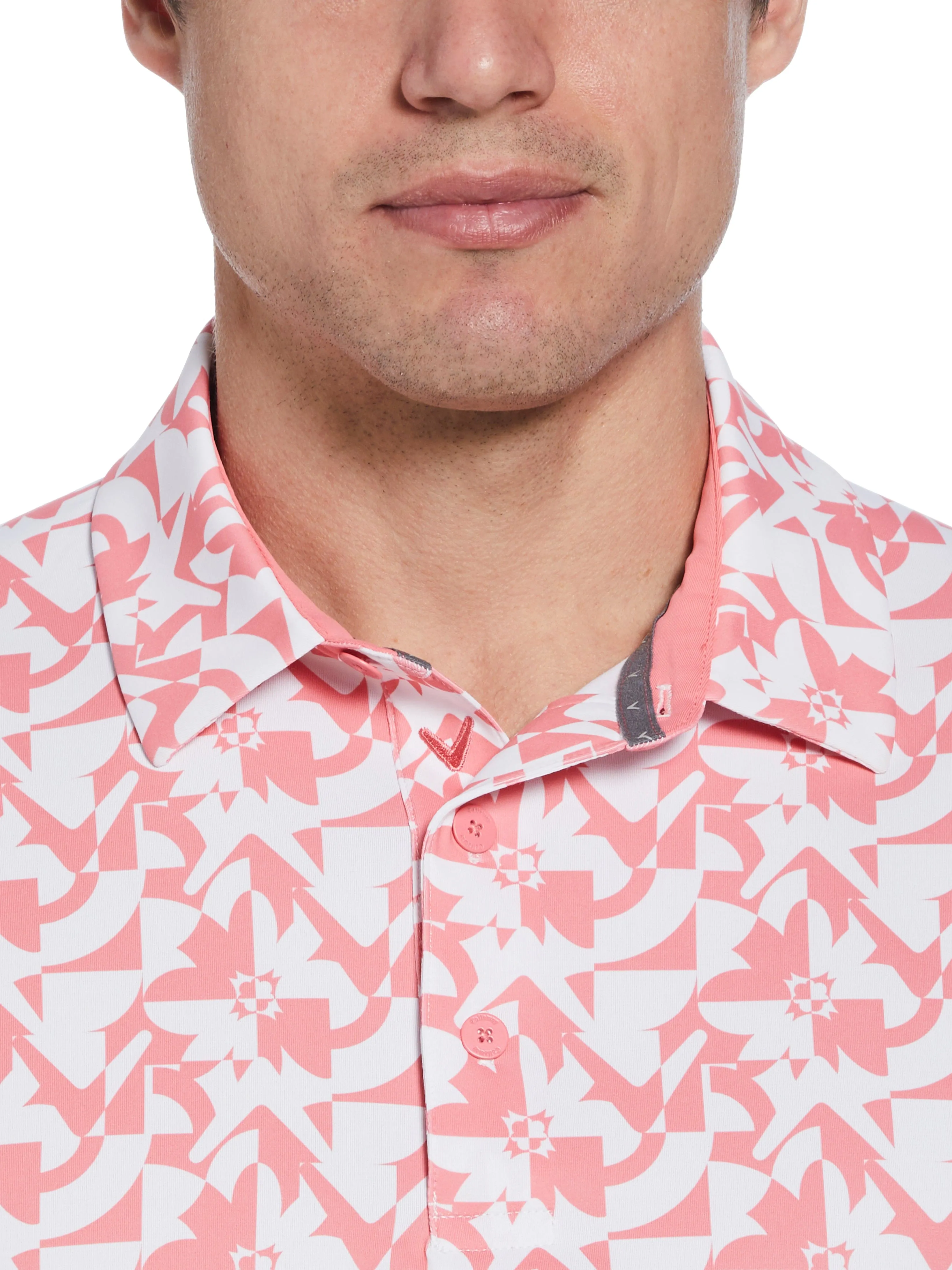 Mens Layered Floral Print Callaway Apparel