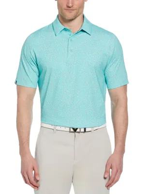 Mens Micro Floral Print Polo Callaway Apparel