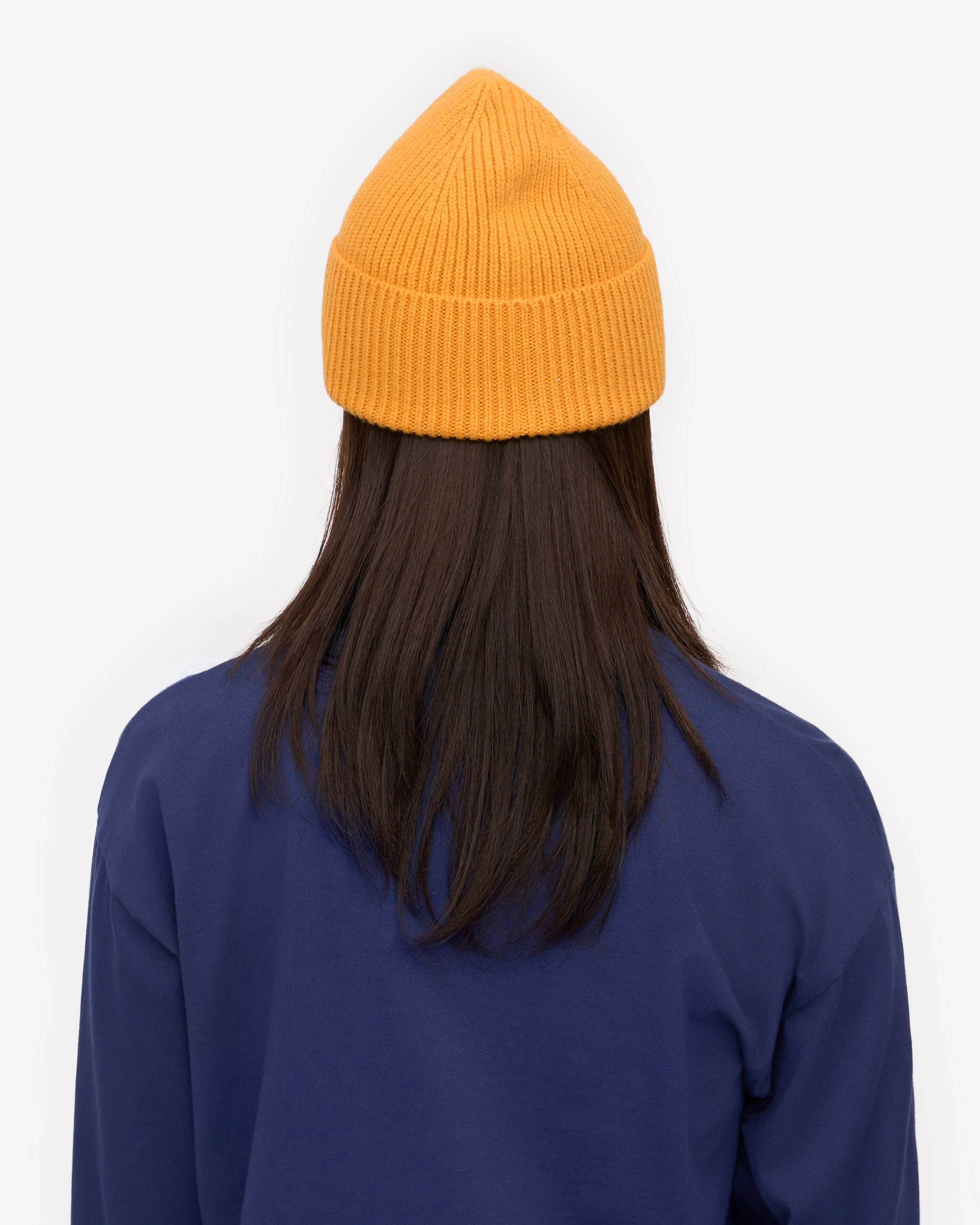 Merino Wool Beanie - Burned Yellow