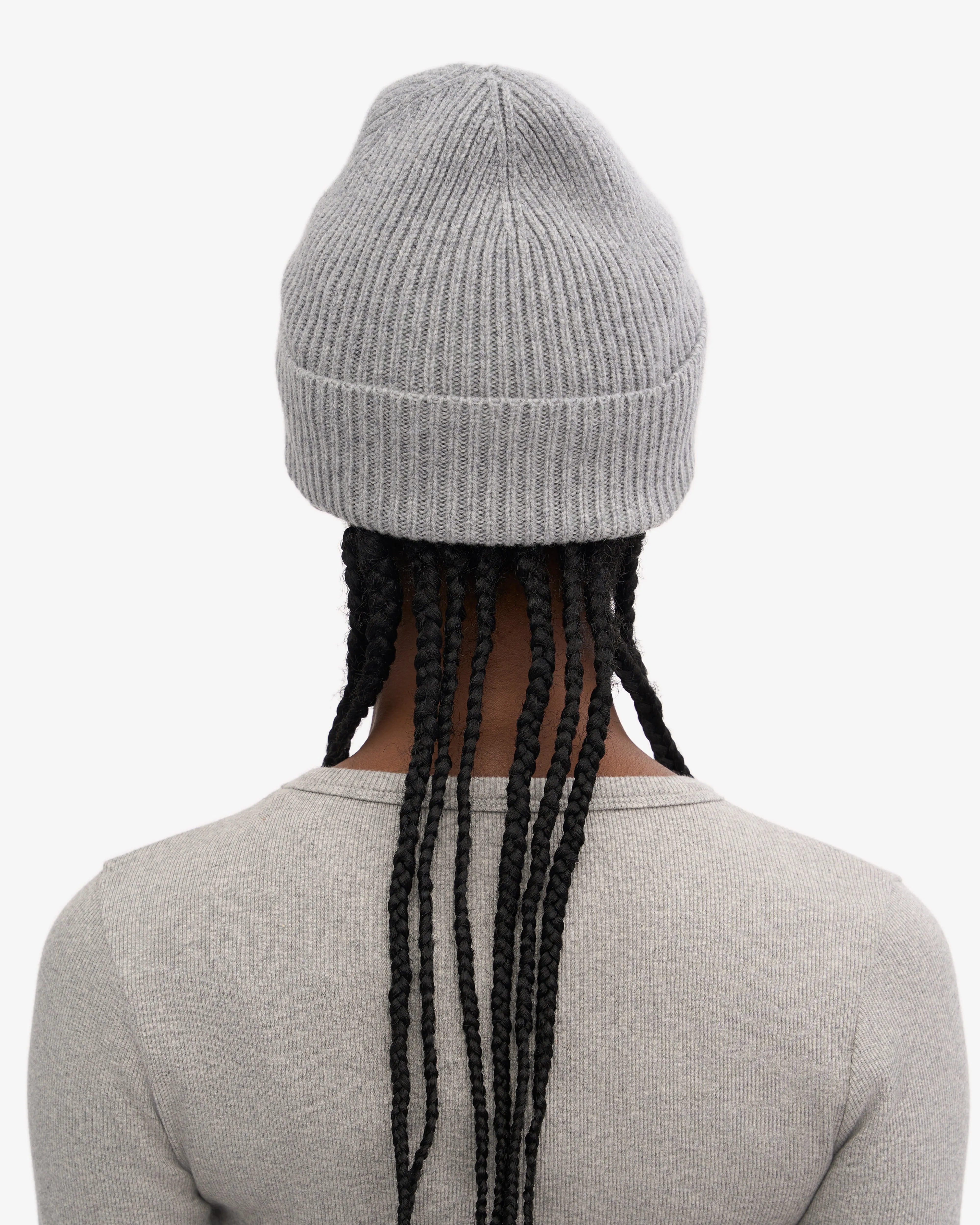 Merino Wool Beanie - Heather Grey