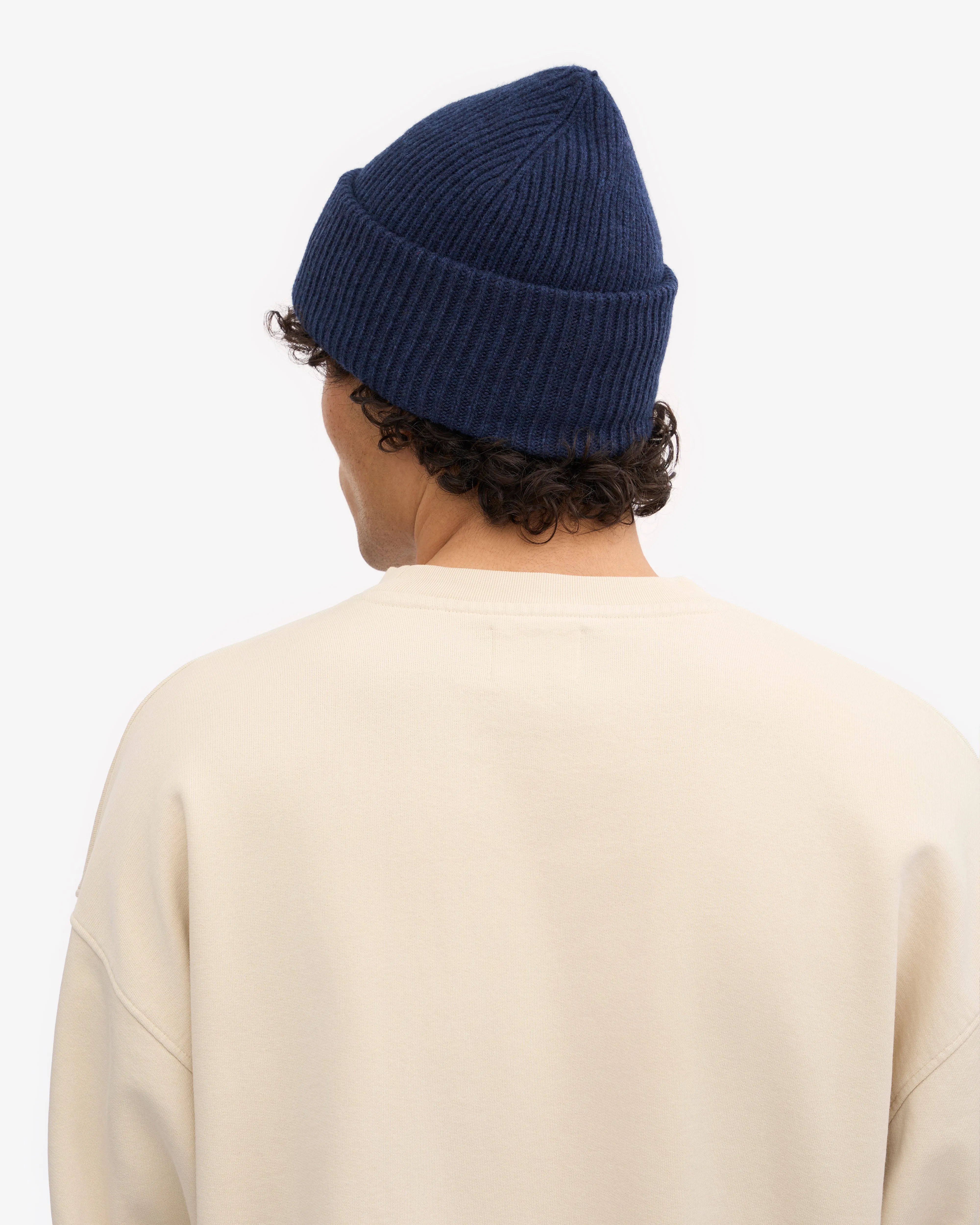 Merino Wool Hat - Marine Blue