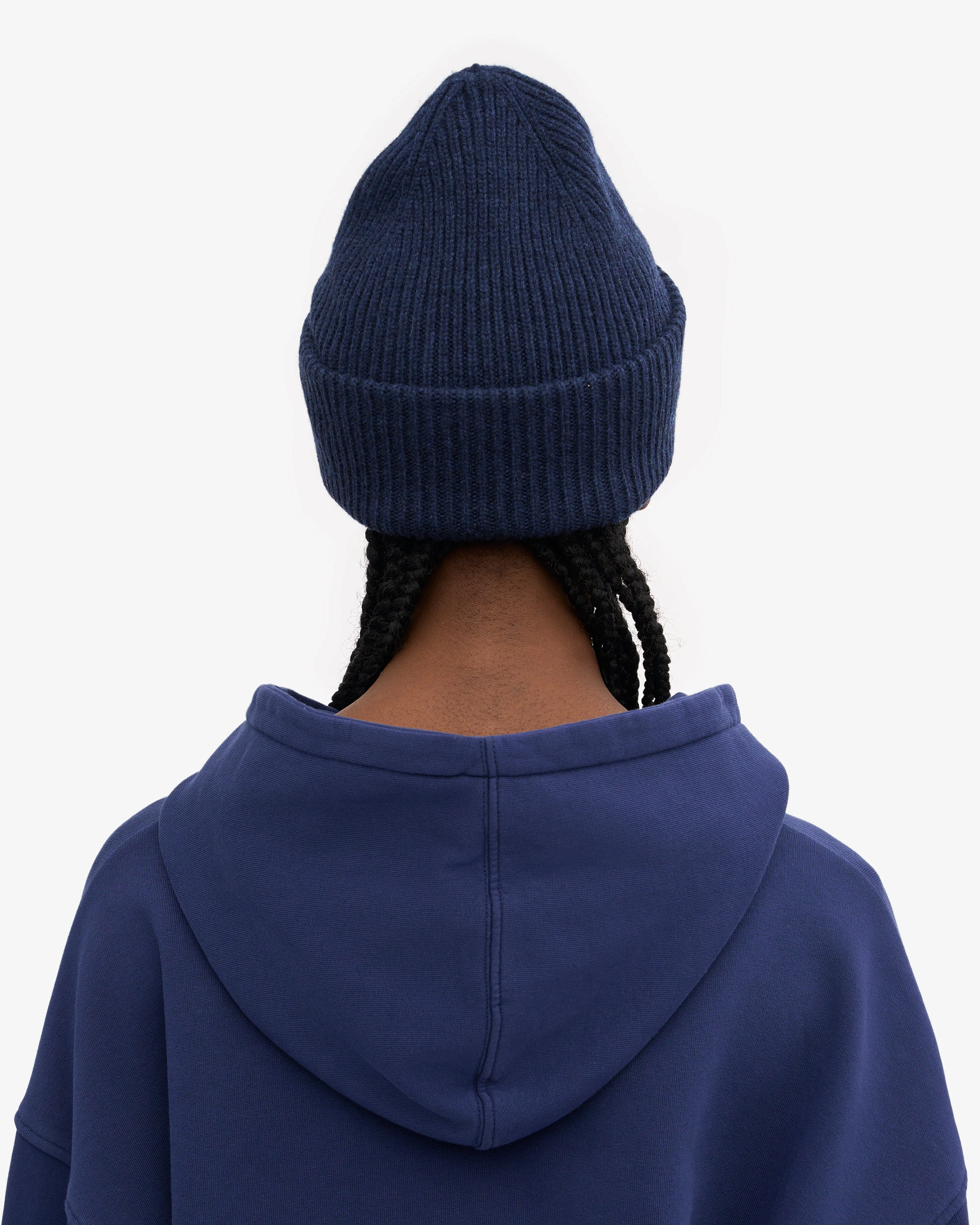 Merino Wool Hat - Marine Blue