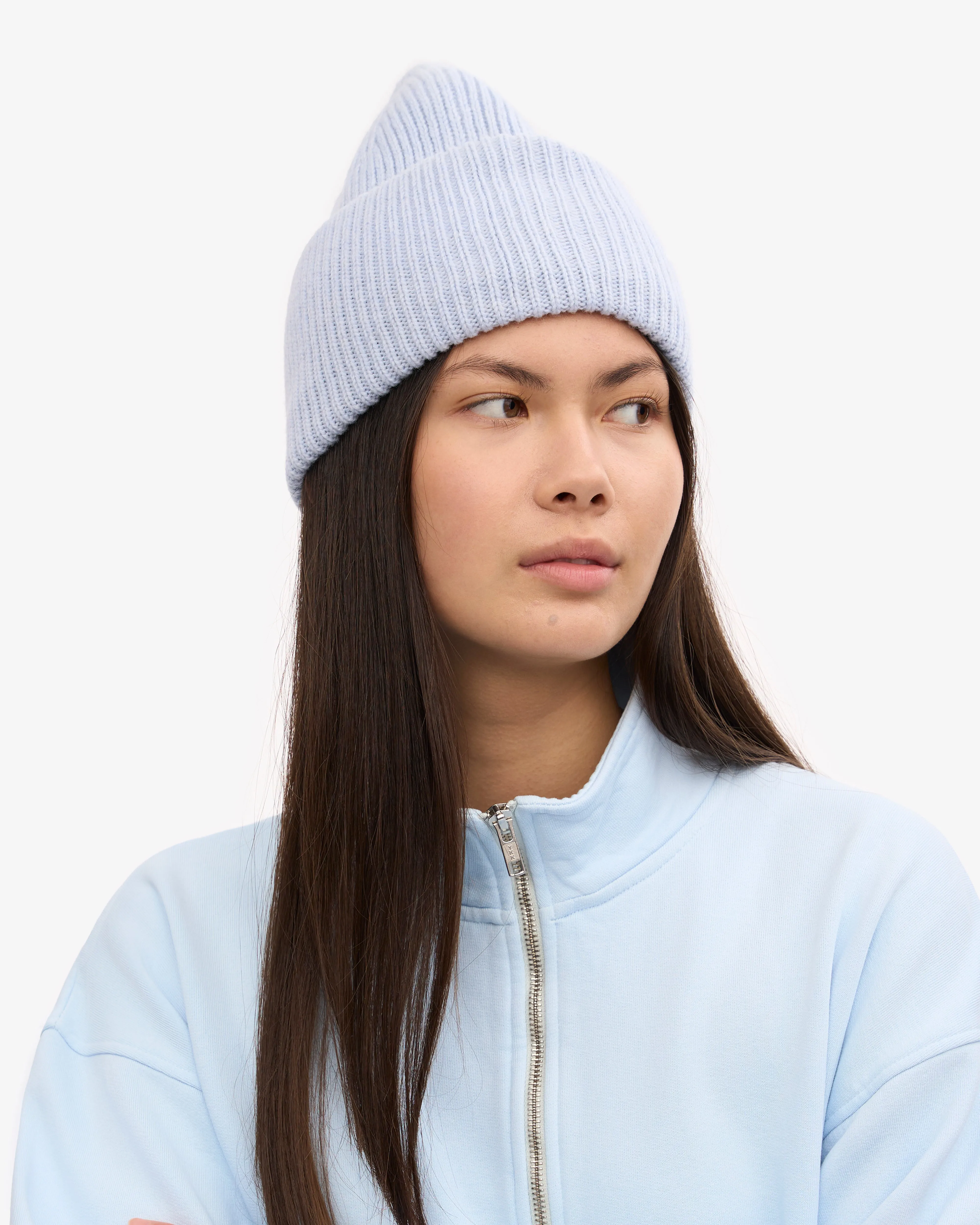 Merino Wool Hat - Polar Blue