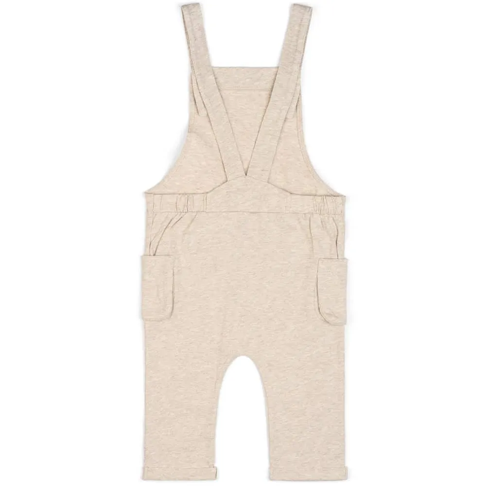 Milkbarn Heathered Oatmeal Organic Cotton Overall