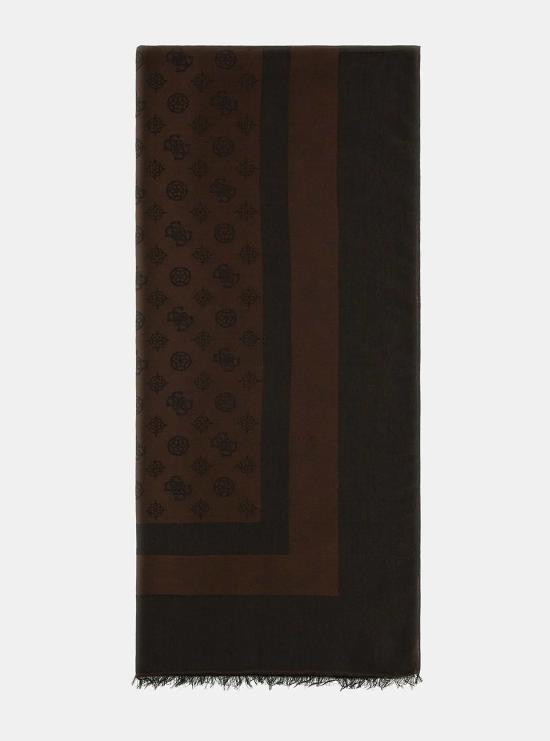 Mocha Logo James Jacquard Scarf Guess